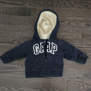 GAP Dark Blue Kids Hoodie with Cream Lining